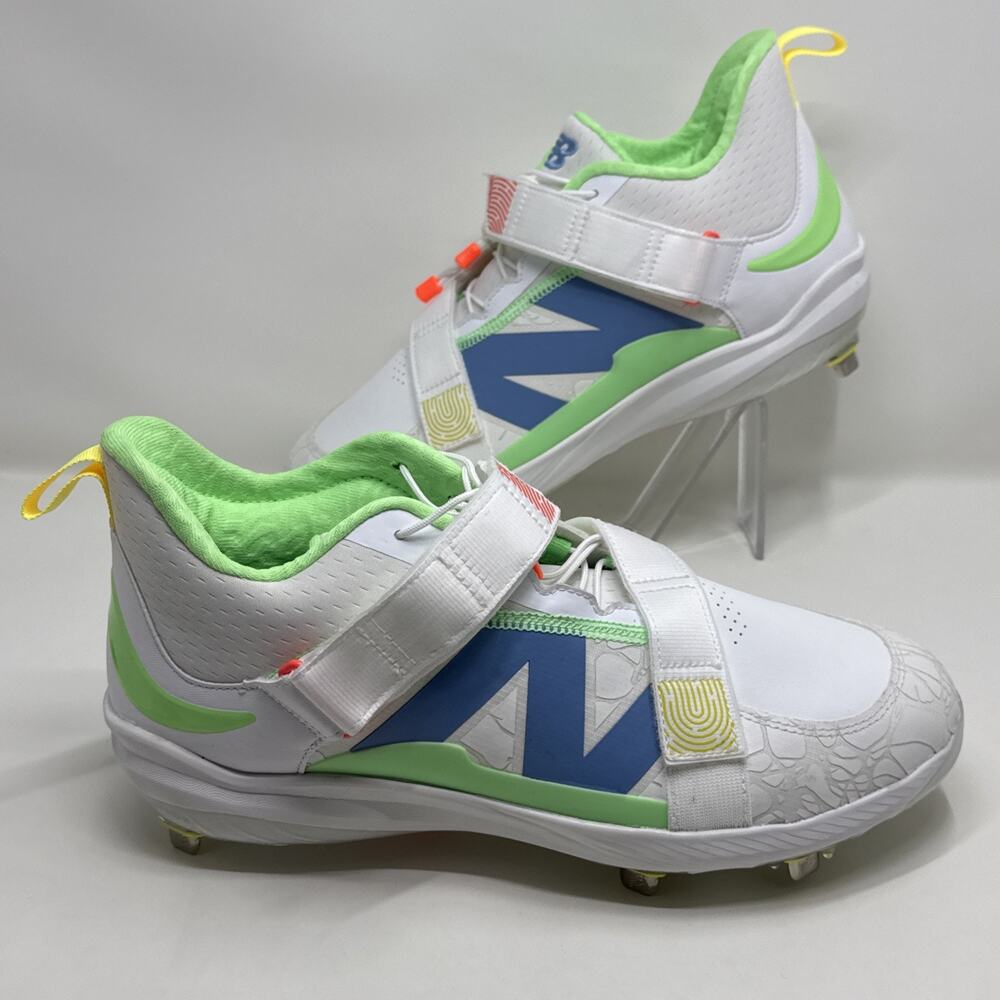 New Balance FuelCell Lindor 2 Optic White Baseball Cleats LMLINDW2 Men's Size 12